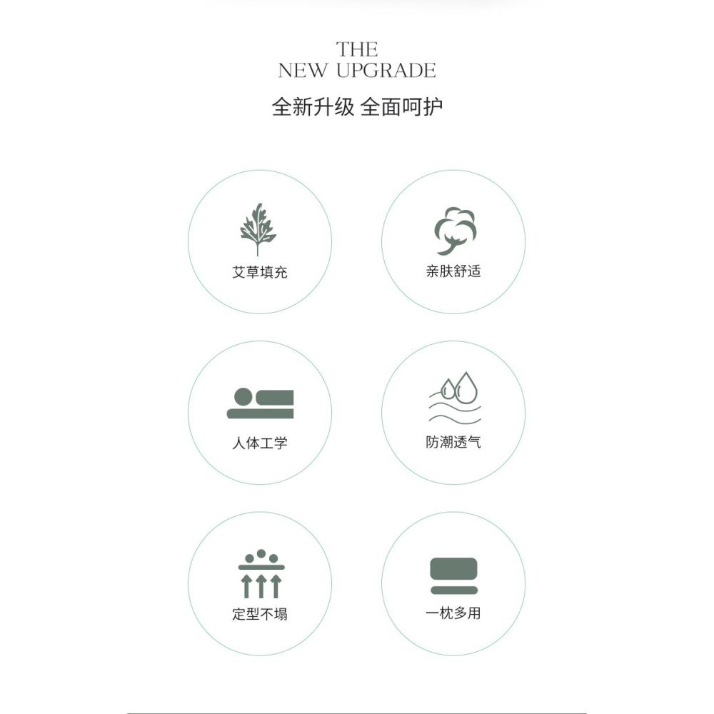 頸椎枕頭修復專用護頸枕睡覺加熱艾草矯正脖子蕎麥圓柱單個助睡眠-細節圖6