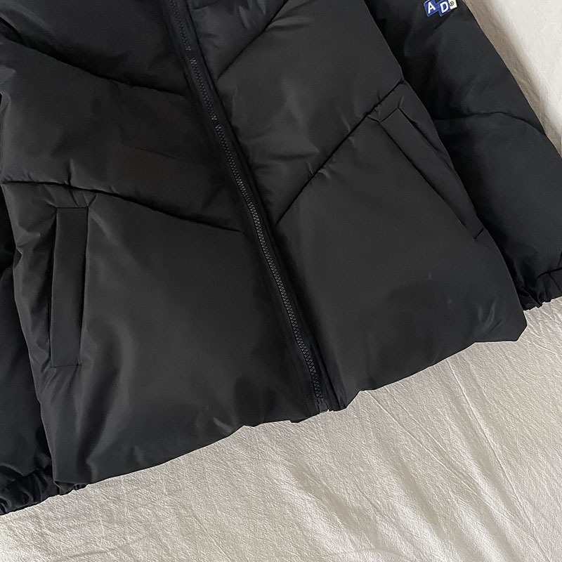 黑色棉服女ins港風新款冬季派克服加厚羽絨棉衣小個子棉襖-細節圖4