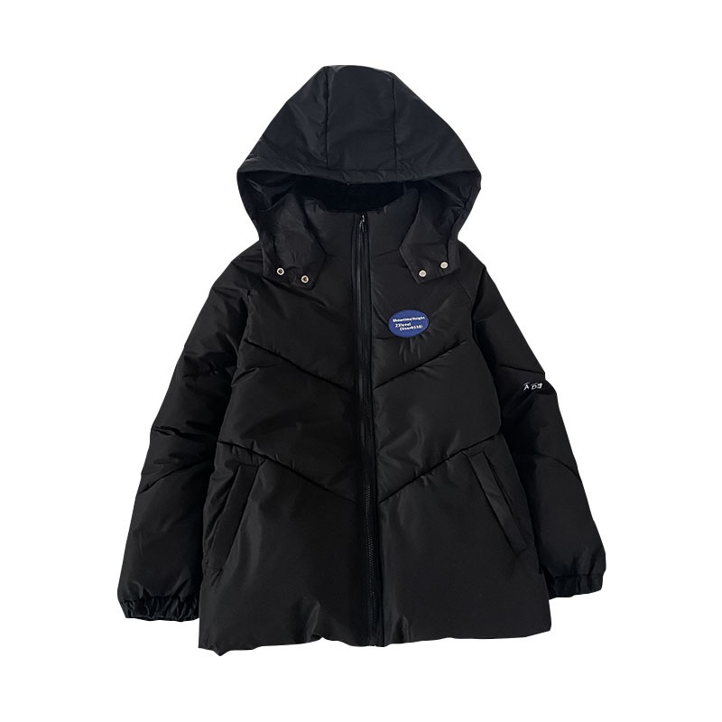 黑色棉服女ins港風新款冬季派克服加厚羽絨棉衣小個子棉襖-細節圖5