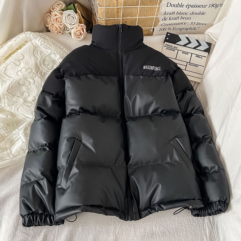黑色爆款短款棉服女新款秋冬季麪包服外套小個子小棉襖-細節圖2