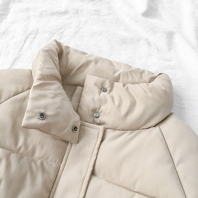 棉服女ins港風新款秋冬季短款小個子棉衣冬裝溫柔韓系外套-細節圖3