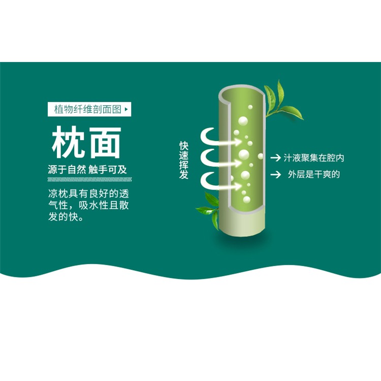 夏天涼枕頭雙面學生成人茶葉枕夏季冰絲藤枕家用涼爽麻將竹涼枕頭-細節圖9