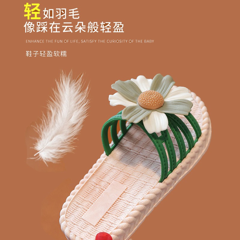 女童拖鞋夏季室內外穿兒童涼拖小女孩洗澡防滑軟底公主寶寶沙灘鞋-細節圖4