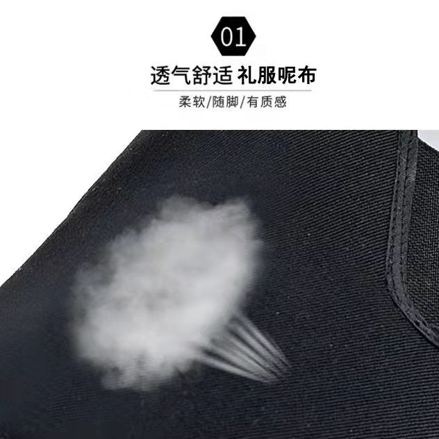 老北京布鞋春秋男士一腳蹬防滑透氣勞保爸爸鞋圓頭防臭大碼休閑鞋-細節圖2