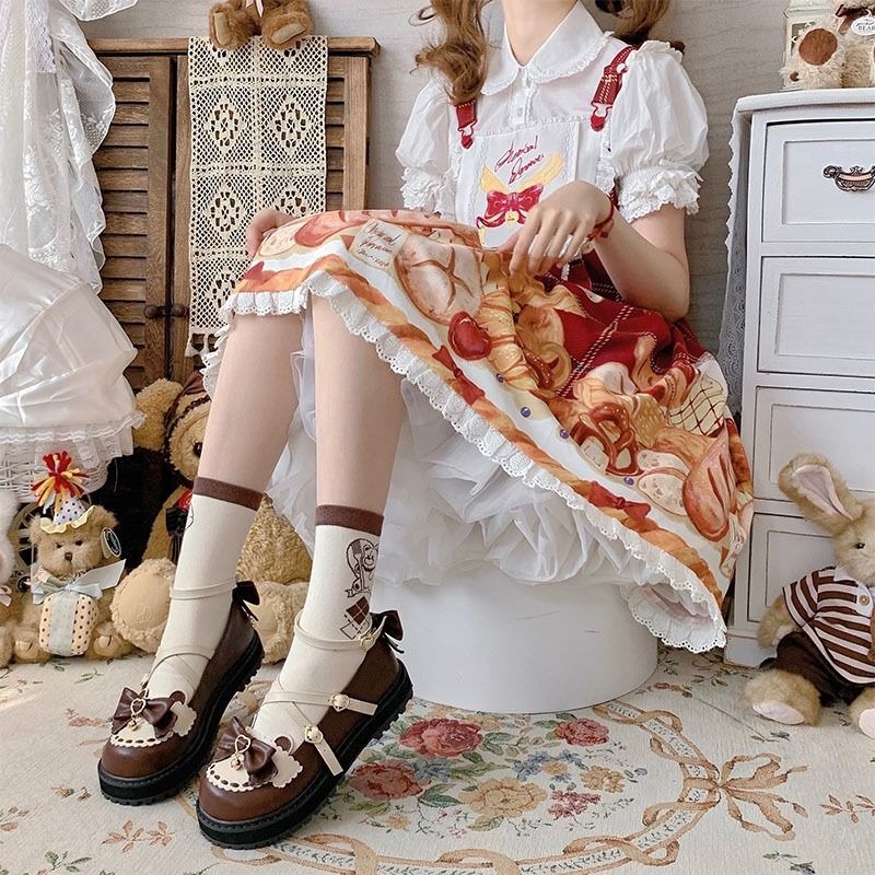 洛麗塔Lolita可愛軟妹百搭日系JK制服小皮鞋瑪麗珍圓頭小皮鞋單鞋-細節圖3