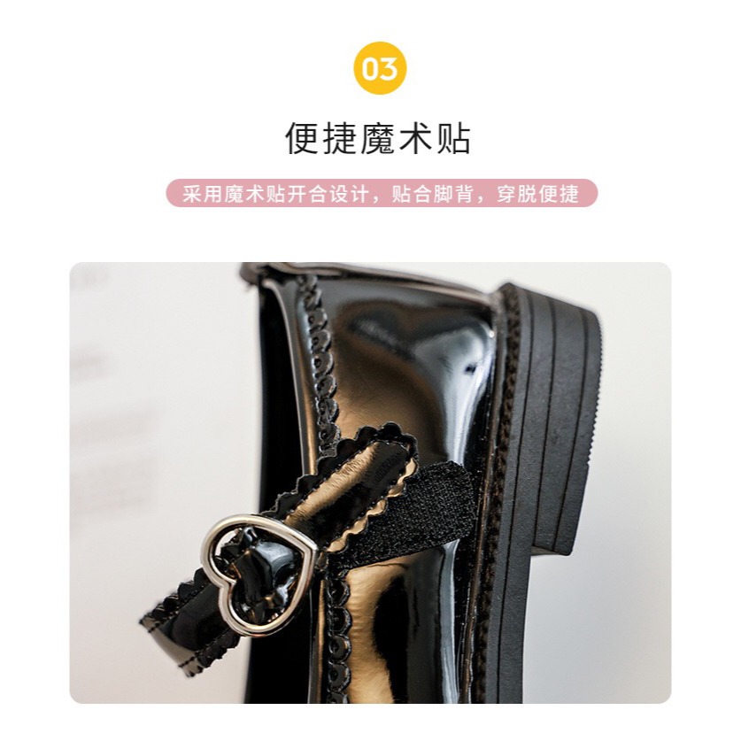 兒童鞋女童皮鞋春秋2021新款韓版軟底公主鞋洛麗塔jk女孩學生單鞋-細節圖9