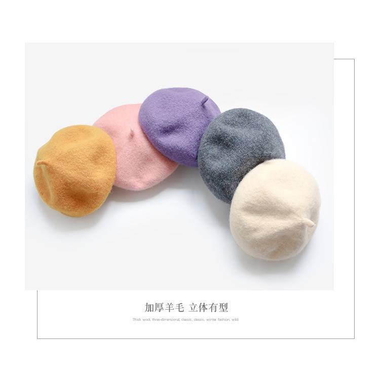春秋季兒童貝雷帽子時尚女童親子畫家帽子韓版寶寶蓓蕾帽紅色冬天-細節圖8