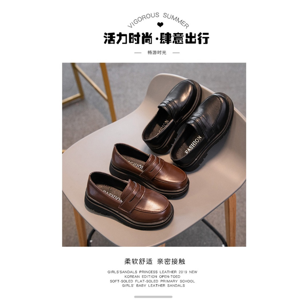 男童皮鞋黑色軟底新款英倫真皮學生演出鞋小男孩兒童表演大童單鞋-細節圖5
