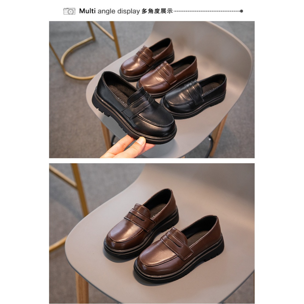 男童皮鞋黑色軟底新款英倫真皮學生演出鞋小男孩兒童表演大童單鞋-細節圖9