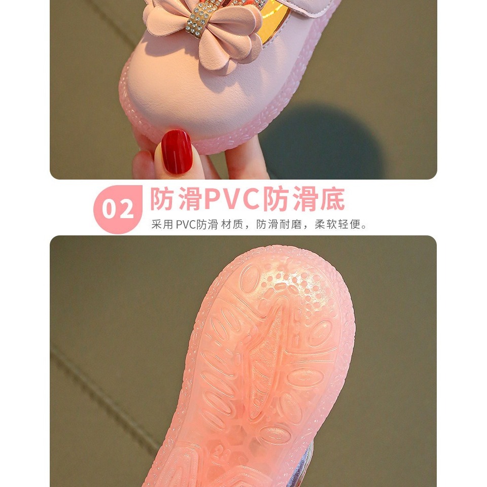 女童公主鞋2022夏季新款軟底中小女孩寶寶春秋水晶單鞋兒童皮鞋-細節圖8