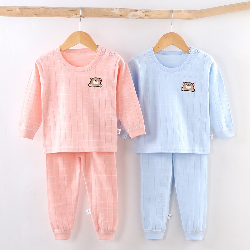 秋冬嬰兒衣服長袖分體純棉家居服套裝新生男寶寶睡衣女保暖打底衫-細節圖3
