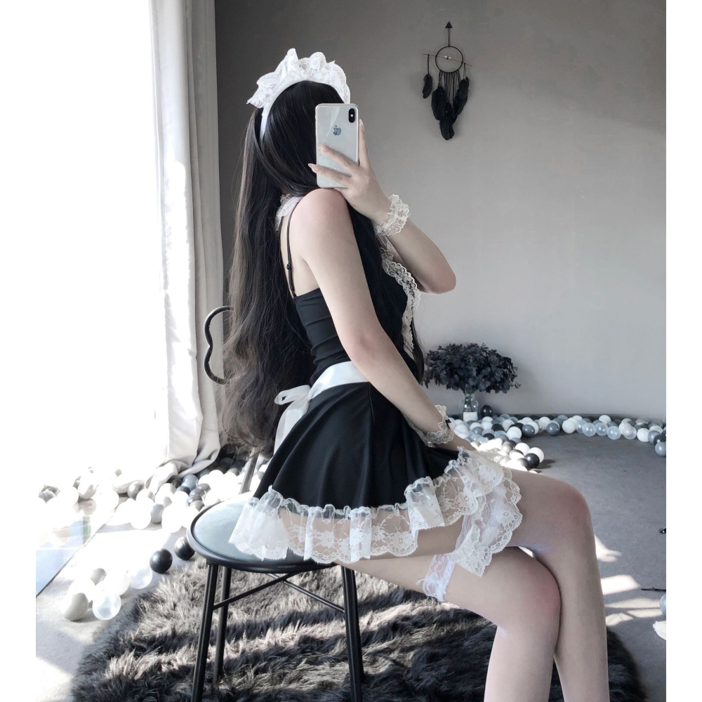 情趣制服激情套裝女僕裝黑絲睡衣誘惑性感內衣女裝純欲情器卻情緒-細節圖2