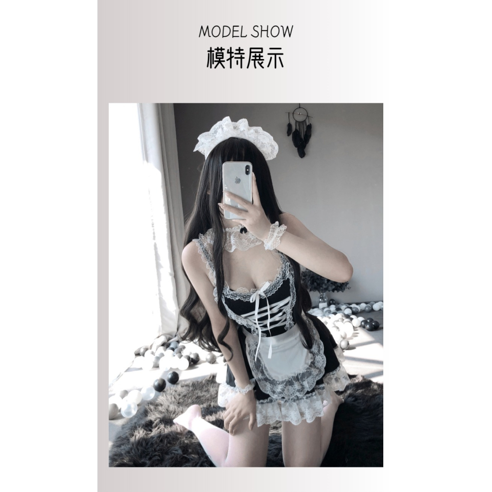 情趣制服激情套裝女僕裝黑絲睡衣誘惑性感內衣女裝純欲情器卻情緒-細節圖6