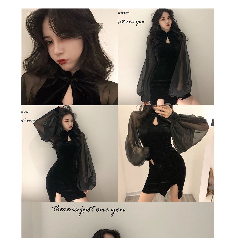 司藤同款秋季旗袍女2021年輕款夏季新款中國風改良性感復古連衣裙-細節圖5