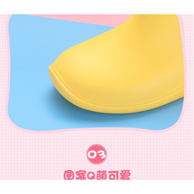 寶寶雨鞋男童時尚小黃鴨雨靴女童幼兒防滑小孩可愛防水兒童水靴子-細節圖7