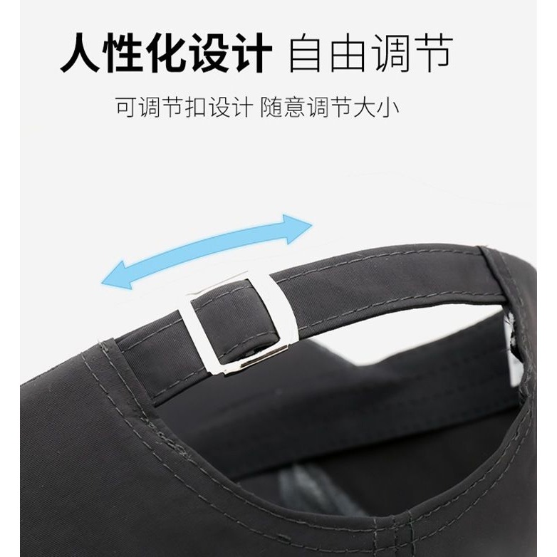 男士帽子春秋新款2022爆夏季天鴨舌帽太陽休閑薄釣魚遮防曬潮透氣-細節圖9
