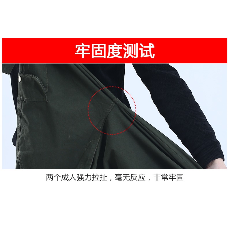男工作褲春秋純棉寬松工裝電焊防燙勞保耐磨多口袋直筒休閑褲男士-細節圖9