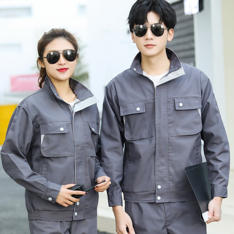 工作服男裝套裝廠服汽修工地加厚耐磨耐臟冬季長袖工裝春秋勞保服-細節圖2