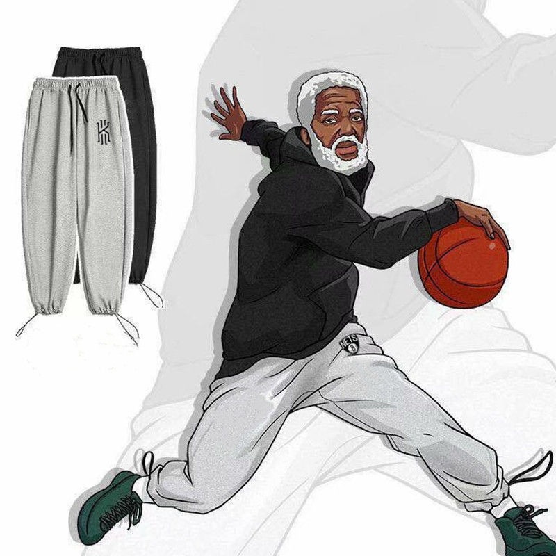 新款籃球束腳褲男寬松出場褲子歐文衛褲NBA湖人長褲杜蘭特運動褲-細節圖3