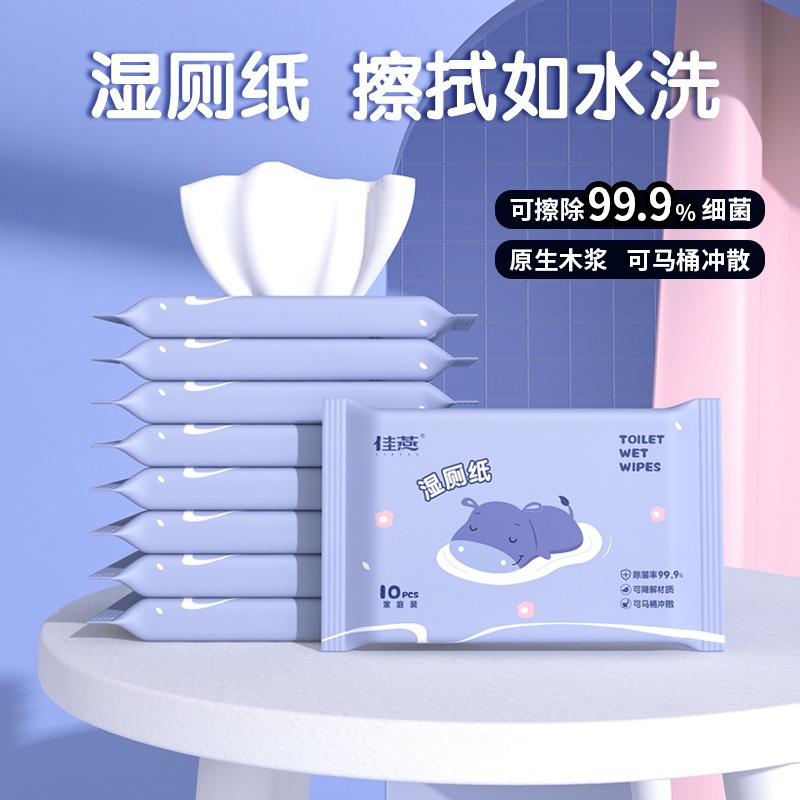 【20包】濕廁紙便攜小包隨身裝女性私處潔陰擦屁股專用如廁濕巾紙-細節圖2