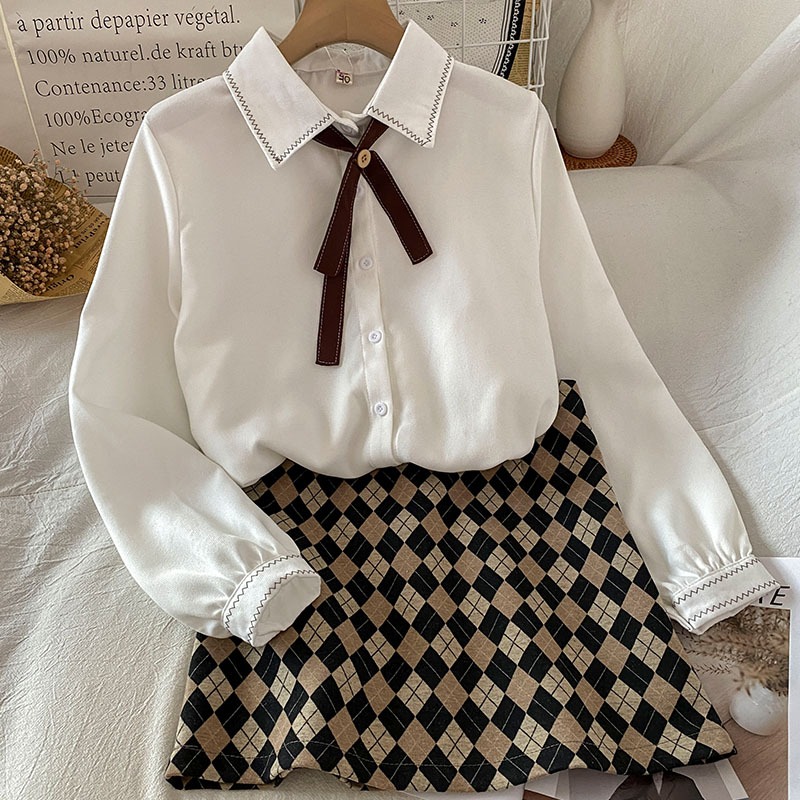 小香風甜酷套裝女裙新款秋冬季高級感小個子時尚搭配兩件套-細節圖2