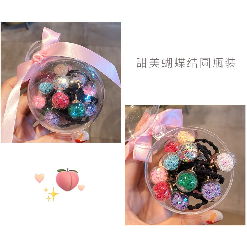 兒童皮筋寶寶扎頭發不傷發頭飾網紅女童發圈小女孩可愛頭繩膠圈女-細節圖3