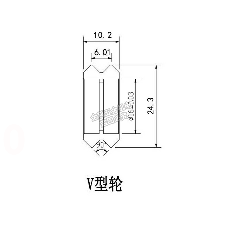 3D打印機配件Openbuilds塑料VW滑輪外殼被動輪培林輪惰輪寫字機-細節圖2