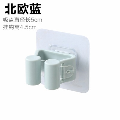塑料免打孔掛拖把架衛生間拖把掛鉤浴室粘鉤掃把掛架卡座拖把夾-細節圖10