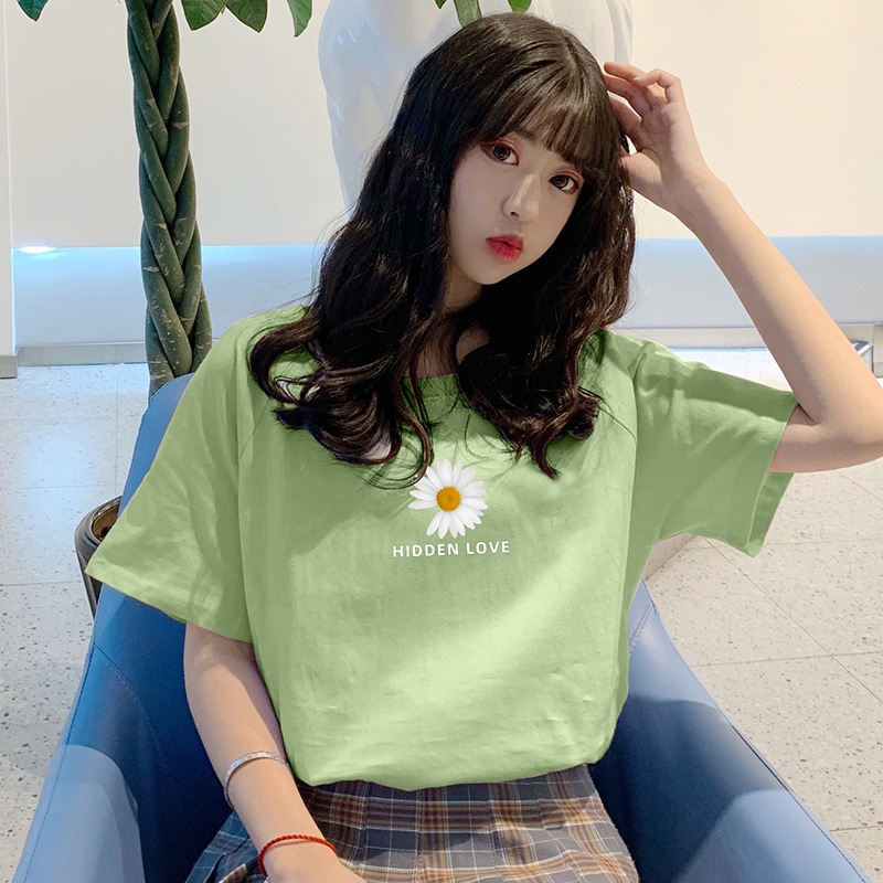 新款夏季高腰短款顯瘦紫色短袖T恤女 夏裝女裝ins上衣服潮-細節圖2