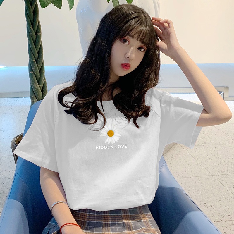 新款夏季高腰短款顯瘦紫色短袖T恤女 夏裝女裝ins上衣服潮-細節圖4