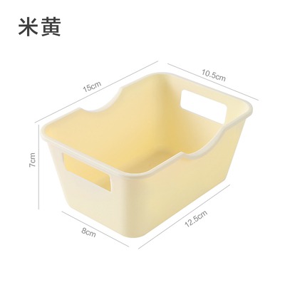 創意藤編桌面收納盒塑料面膜刷置物架梳妝臺口紅辦公桌護膚化妝品-細節圖7