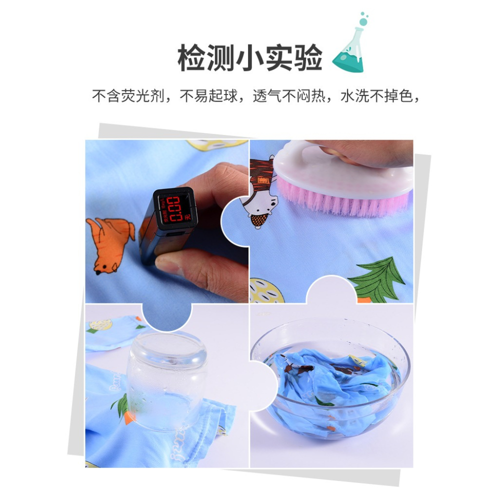 兒童睡衣夏季薄款棉綢男孩女孩小孩男童空調服寶寶綿綢女童家居服-細節圖9