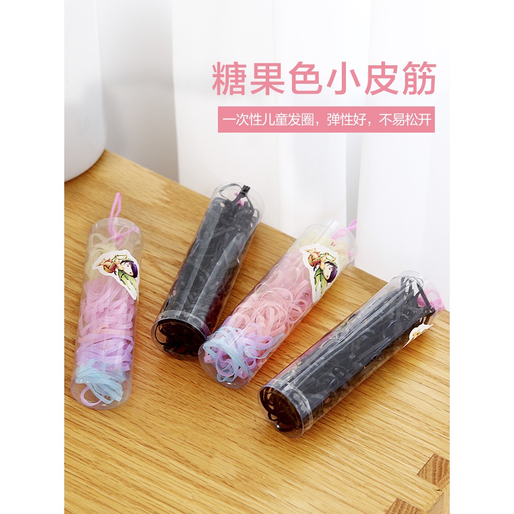 一次性頭繩發圈韓國成人頭飾皮筋扎頭發繩小飾品少女心兒童橡皮筋-細節圖2