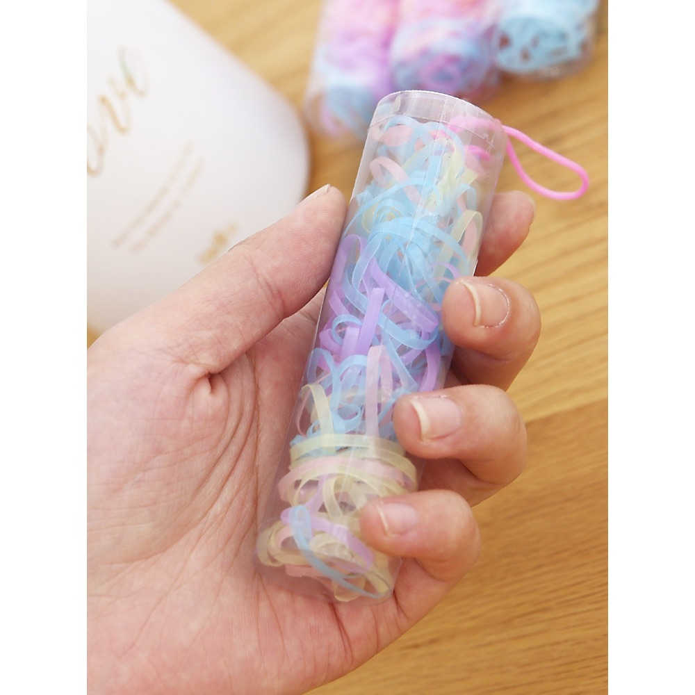 一次性頭繩發圈韓國成人頭飾皮筋扎頭發繩小飾品少女心兒童橡皮筋-細節圖4