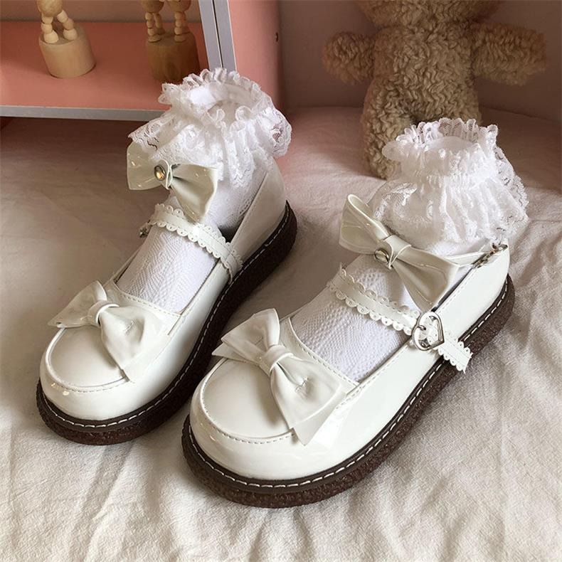 日系小皮鞋女圓頭可愛學生軟妹制服jk風大頭娃娃鞋Lolita洛麗塔鞋-細節圖8