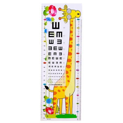 卡通身高墻貼測量尺貼畫寶寶貼紙兒童裝飾可移除墻貼創意墻紙自粘-細節圖8
