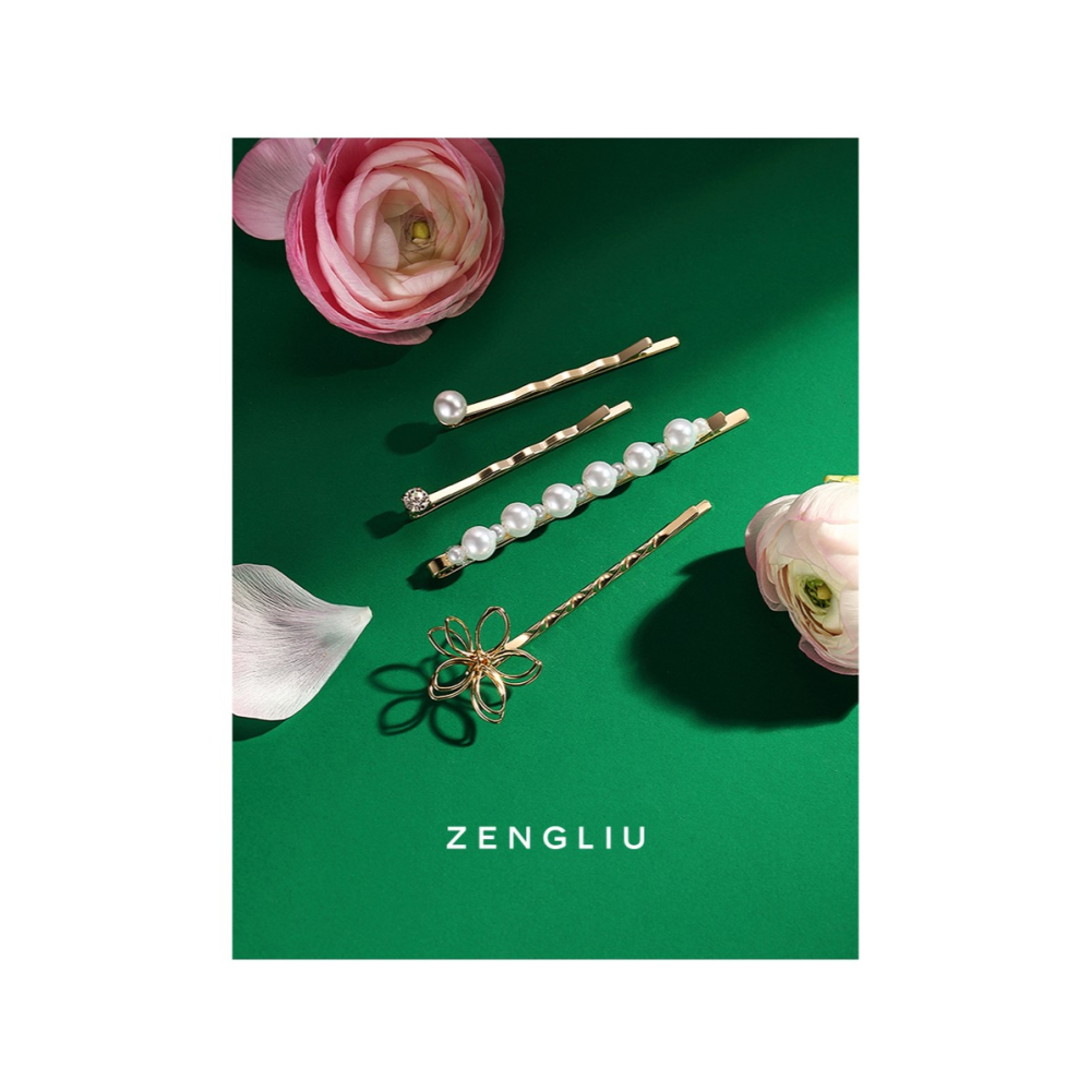 ZEGL仿珍珠發卡女頭飾夾子韓國劉海夾一字夾成人發夾邊夾少女頂夾-細節圖6
