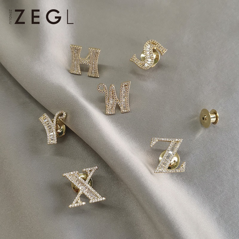 ZENGLIU時尚英文字母ins潮個性日系別針衣服裝飾女西裝毛衣配飾品-細節圖3