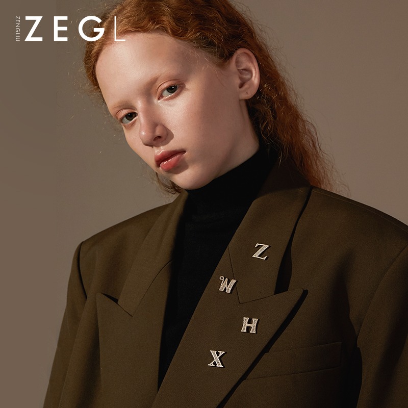 ZENGLIU時尚英文字母ins潮個性日系別針衣服裝飾女西裝毛衣配飾品-細節圖4