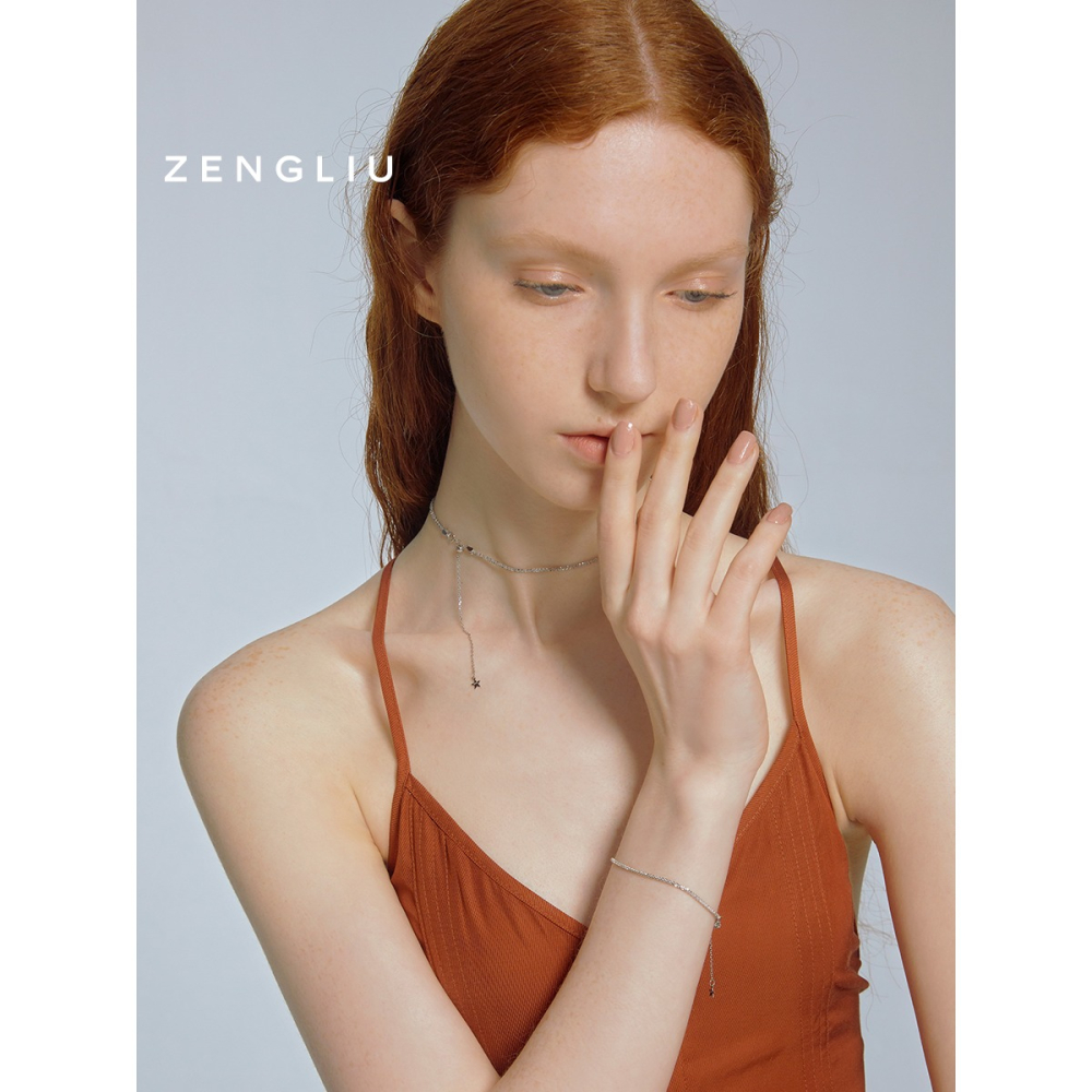 ZENGLIU項鏈ins簡約冷淡風頸鏈女choker短款鎖骨鏈氣質輕奢脖頸鏈-細節圖4