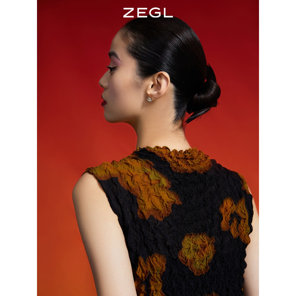 ZEGL虎年本命年禮物小老虎耳環女貓眼石耳釘925銀針過新年耳飾品-細節圖4