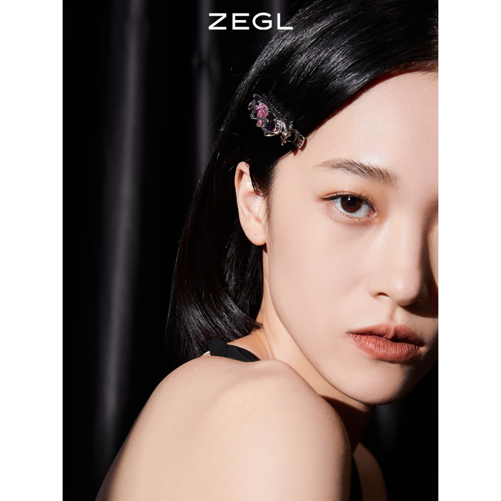 ZEGL設計師愛心發夾女側邊劉海夾發卡網紅2021年新款發飾夾子頭飾-細節圖4