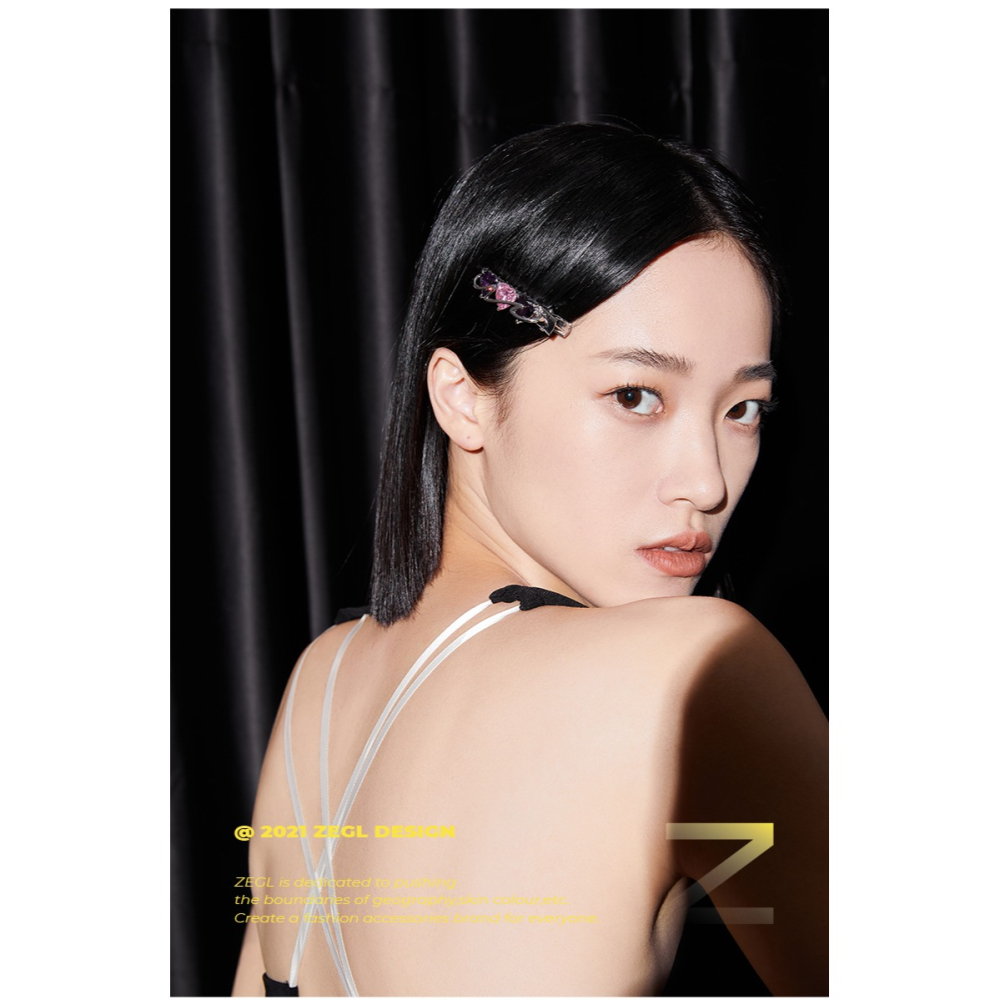 ZEGL設計師愛心發夾女側邊劉海夾發卡網紅2021年新款發飾夾子頭飾-細節圖6