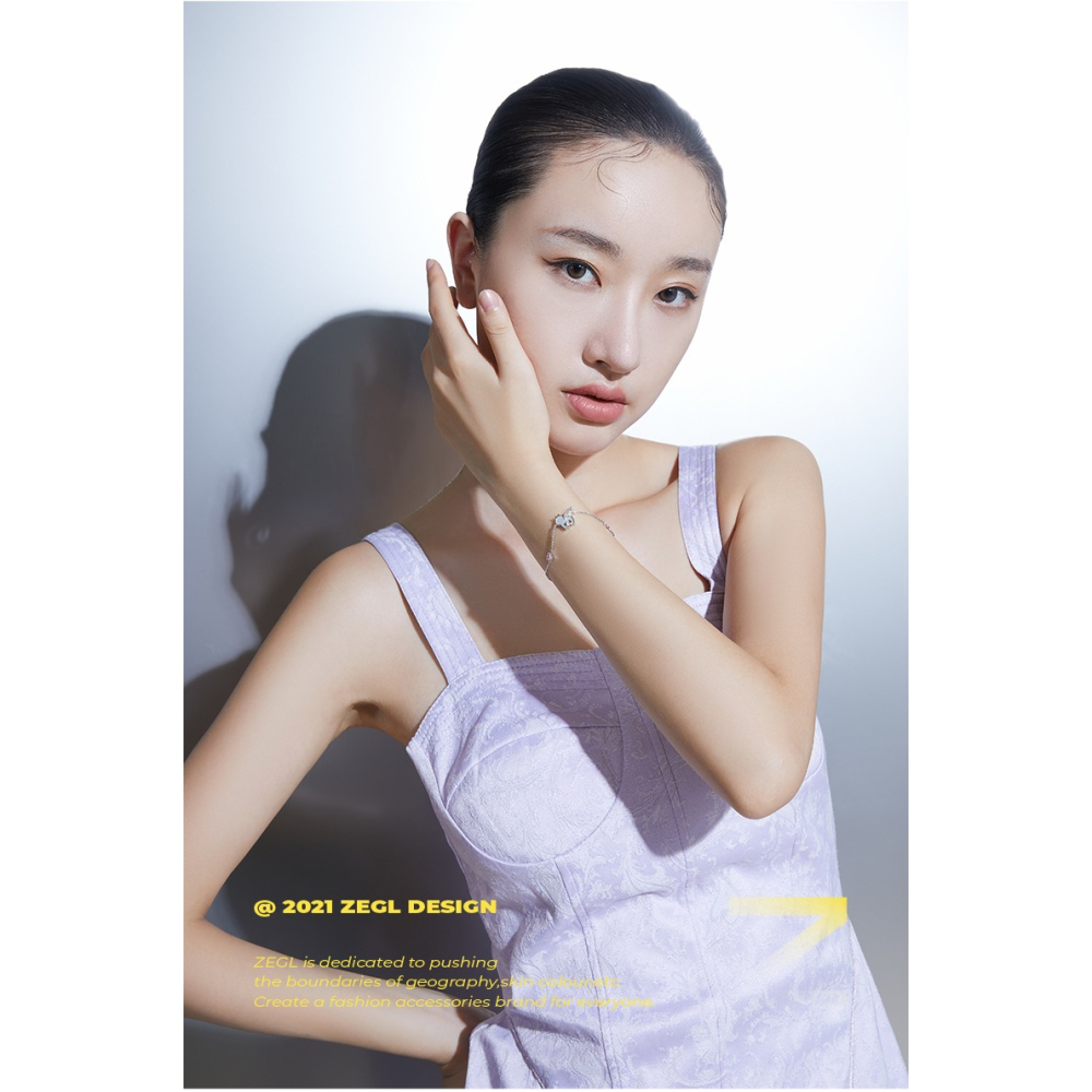 ZEGL設計師獨角獸手鏈女ins小眾設計貝殼吊墜閨蜜手飾禮物送女友-細節圖6