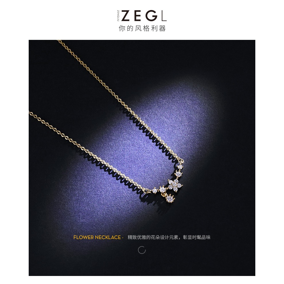 ZENGLIU閨蜜chic項鏈女鎖骨鏈韓版簡約學生森系短款頸鏈網紅飾品-細節圖5