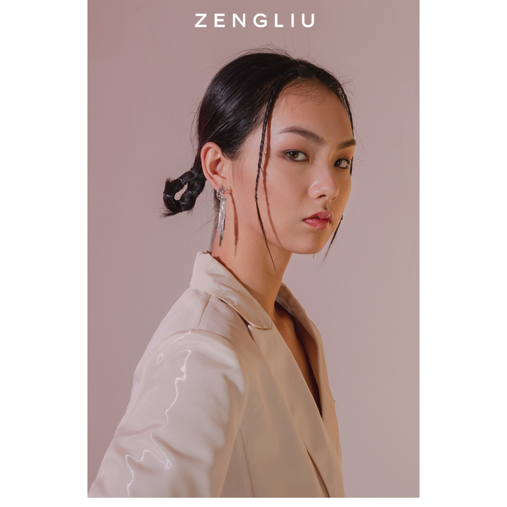ZENGLIU星星月亮耳釘女氣質長款流蘇耳環2022新款潮不對稱耳飾品-細節圖5