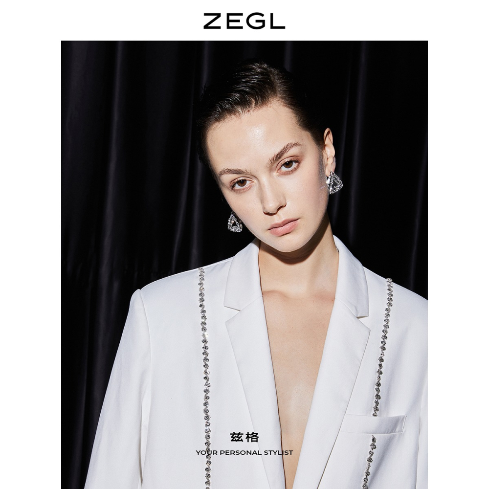 ZEGL高級感輕奢幾何耳環女小眾設計感韓國氣質耳釘個性網紅耳飾品-細節圖4
