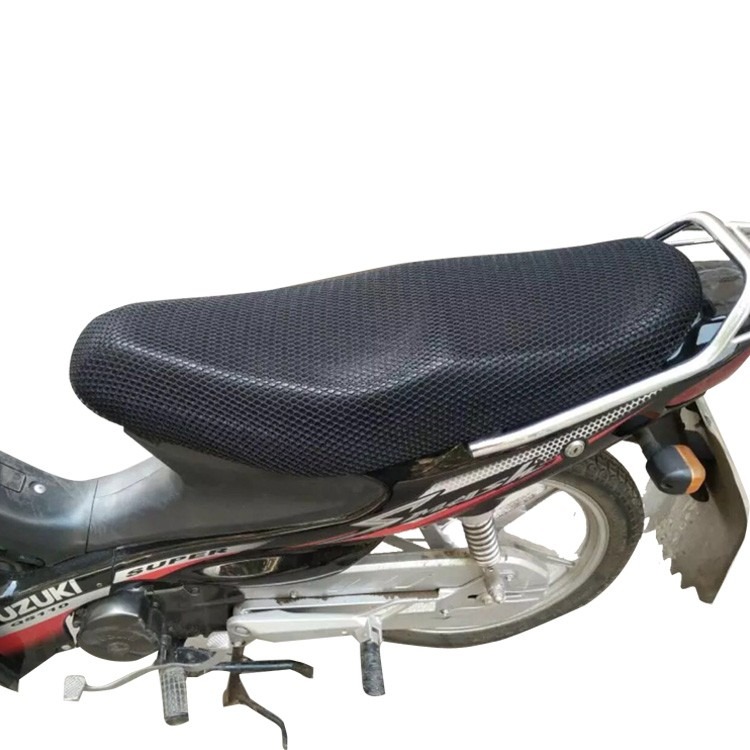 彎梁摩托車坐墊套 適用於本田大陽鈴木110加厚座套3D網狀防曬隔熱-細節圖2