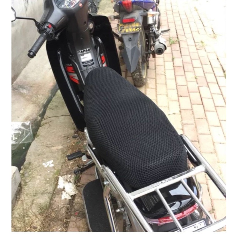 彎梁摩托車坐墊套 適用於本田大陽鈴木110加厚座套3D網狀防曬隔熱-細節圖5