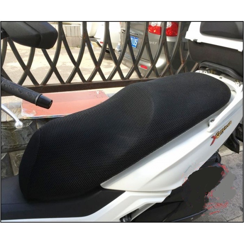 摩托車改裝光陽賽艇250坐墊套 xciting300i 防曬座套蜂窩網座墊套-細節圖2
